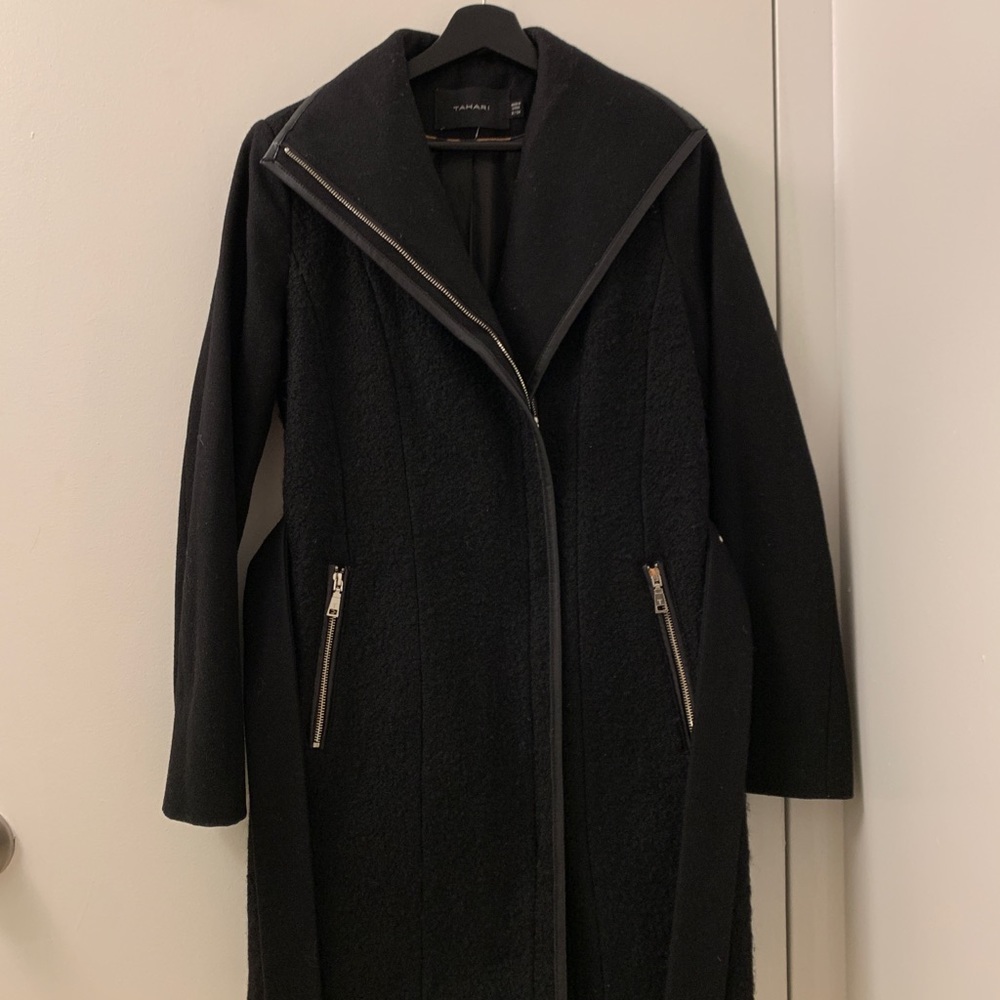 Black Wool TAHARI Coat (4)